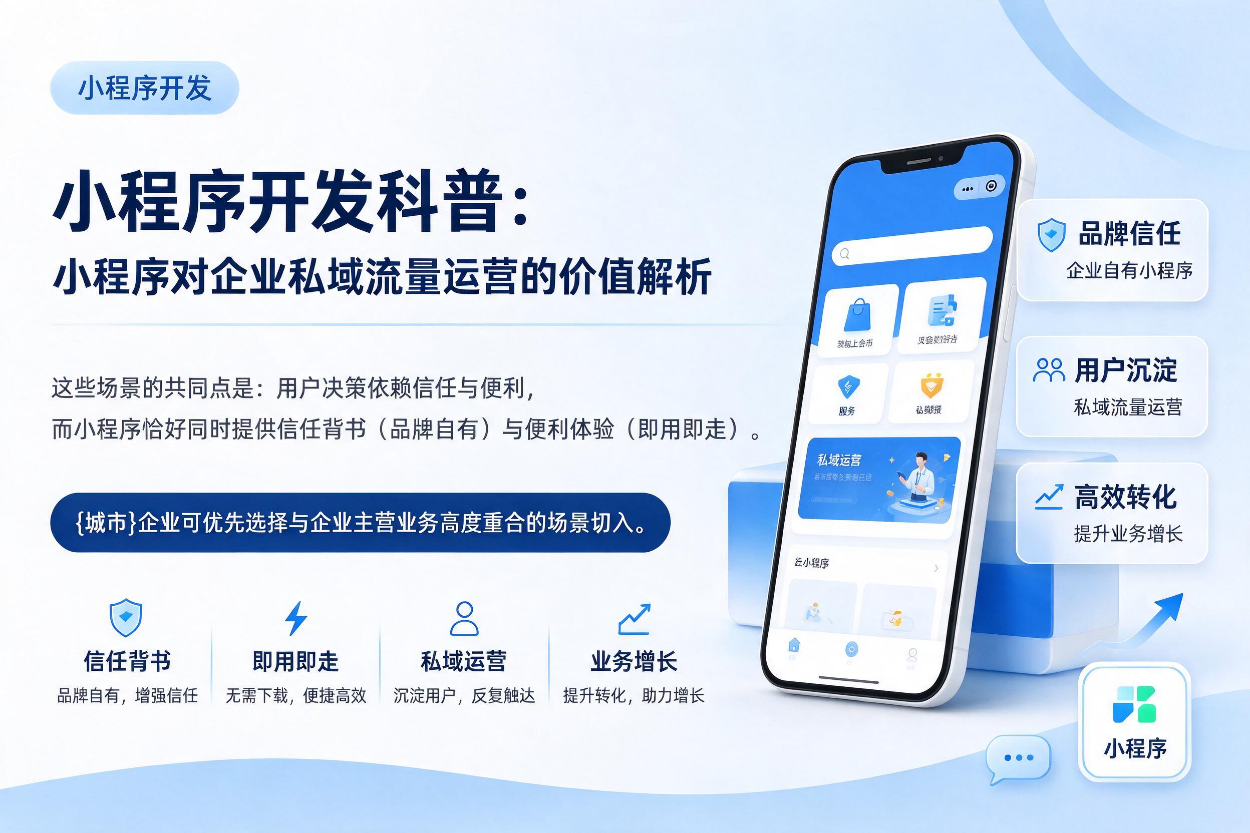 承德小程序开发科普：小程序对企业私域流量运营的价值解析